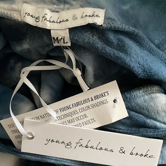 NWT Young Fabulous & Broke “Raissa” tie-dye hoodie sweatshirt, M/L - Picture 5 of 7